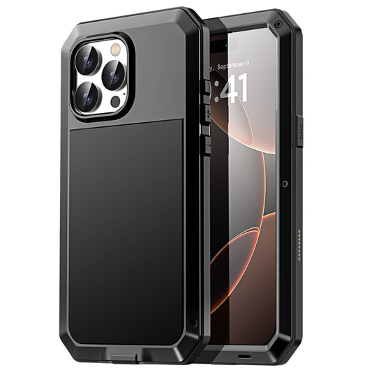 For iPhone 13 Pro Max Metal Case Shockproof Heavy Duty Cover