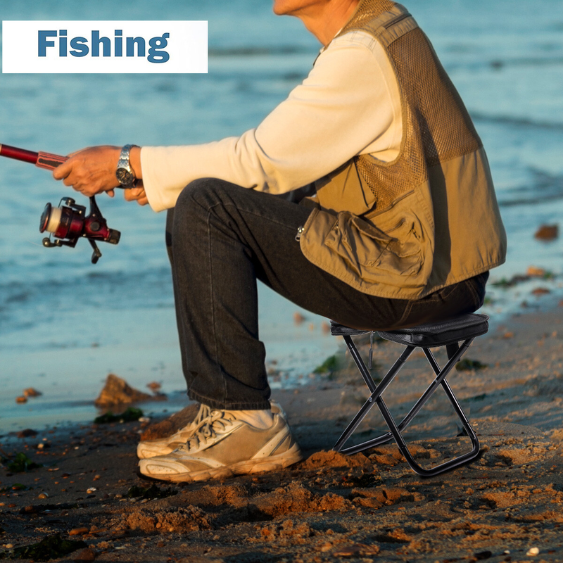 Small Portable Folding Stool Outdoor Camping Stools Fishing Hiking Picnic Chair