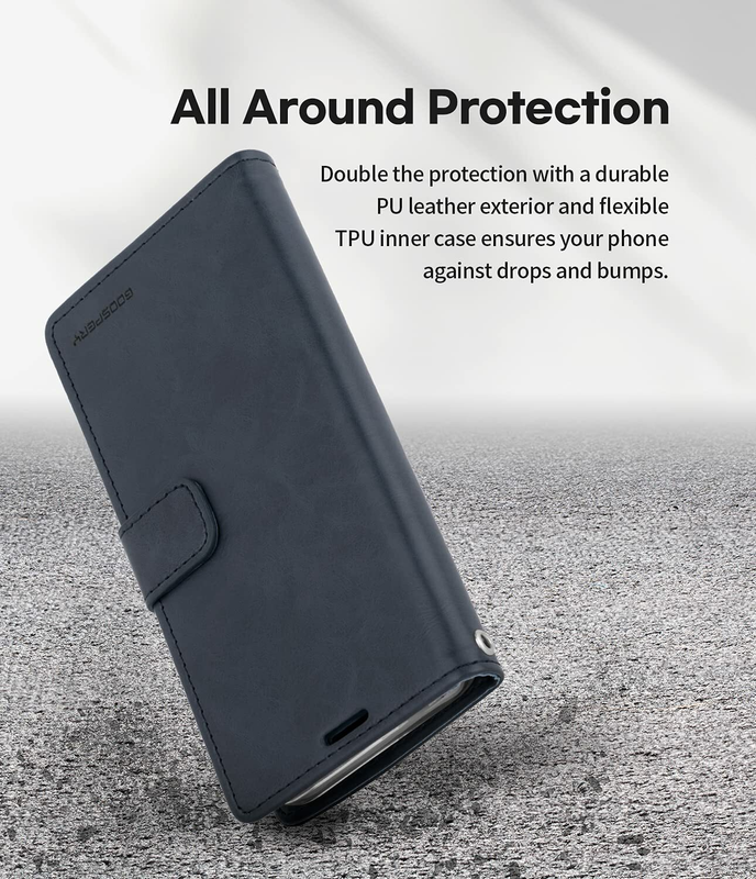 Flip Wallet Case for iPhone 15 -Navy Blue
