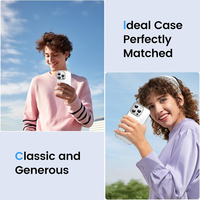 For iPhone 12 Pro Max Clear MagSafe Shockproof Transparent Protective Case