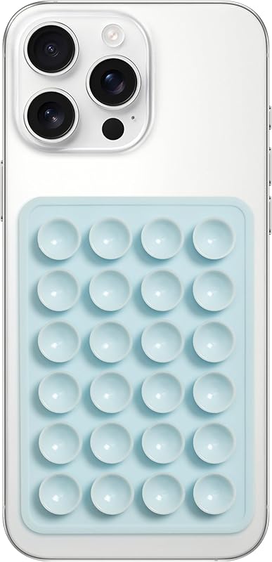 Universal Silicone Suction Phone Case Adhesive Octo Cup Buddy Mount - Hands-Free Phone Accessory for iPhone and Android - Sticky Grip for Selfies, Videos
