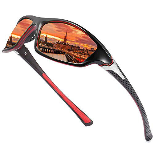 Polarized Sunglasses Mens New Style Driving Sport glasses orange colour