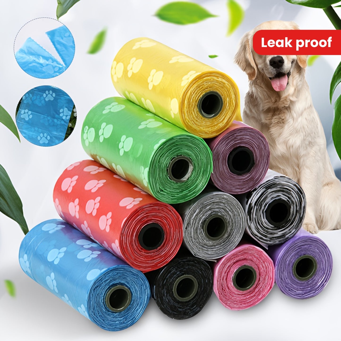 Dog Poop Bags 50 Rolls/750pcs