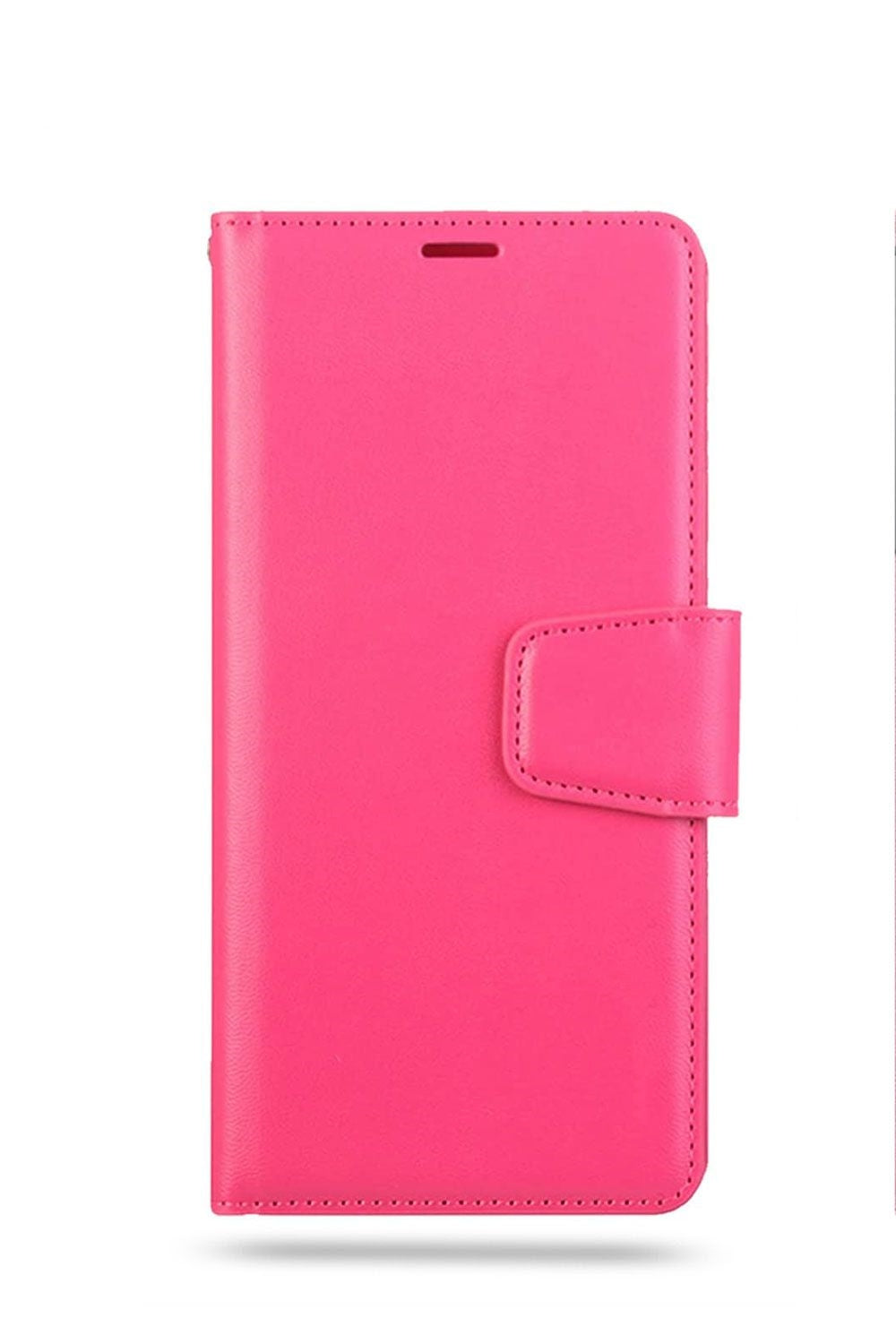 For iPhone 17 Pro Max Wallet Case Hot Pink Colour Flip Cover