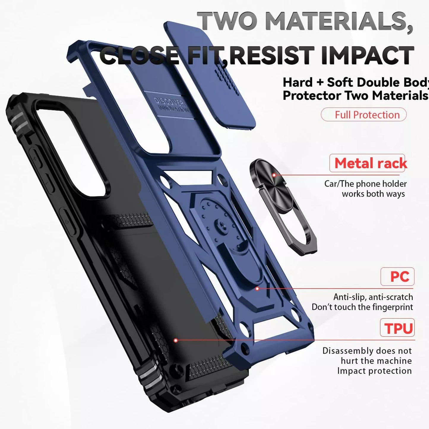 For Samsung Galaxy A05s Shockproof Cover-Blue