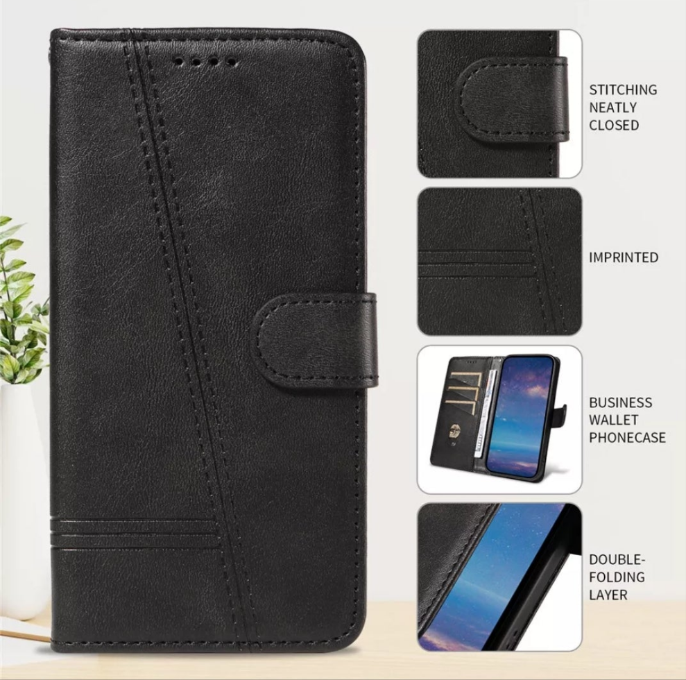 For Samsung Galaxy A06 Wallet Case with Card holder Black Colour Flip Cover
