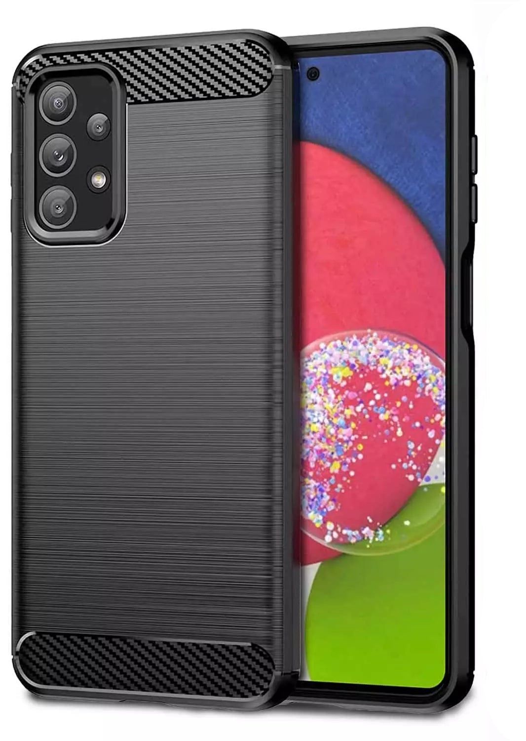 For Samsung Galaxy S25 FE Shockproof Carbon Fiber Cover