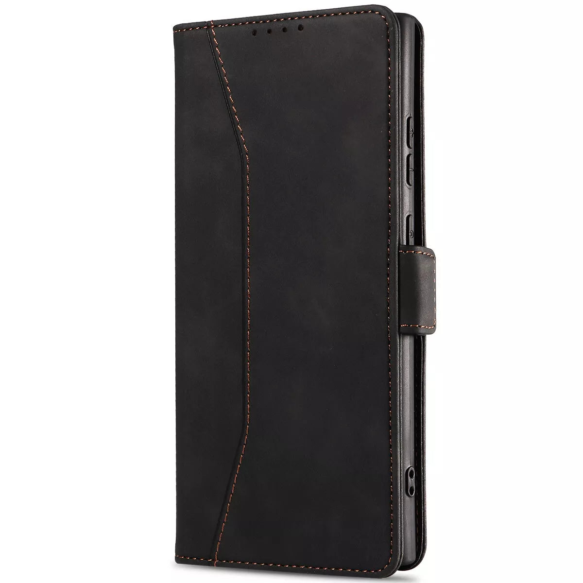 For Samsung Galaxy S24 Ultra Wallet Case Black Colour Folio Flip Cover