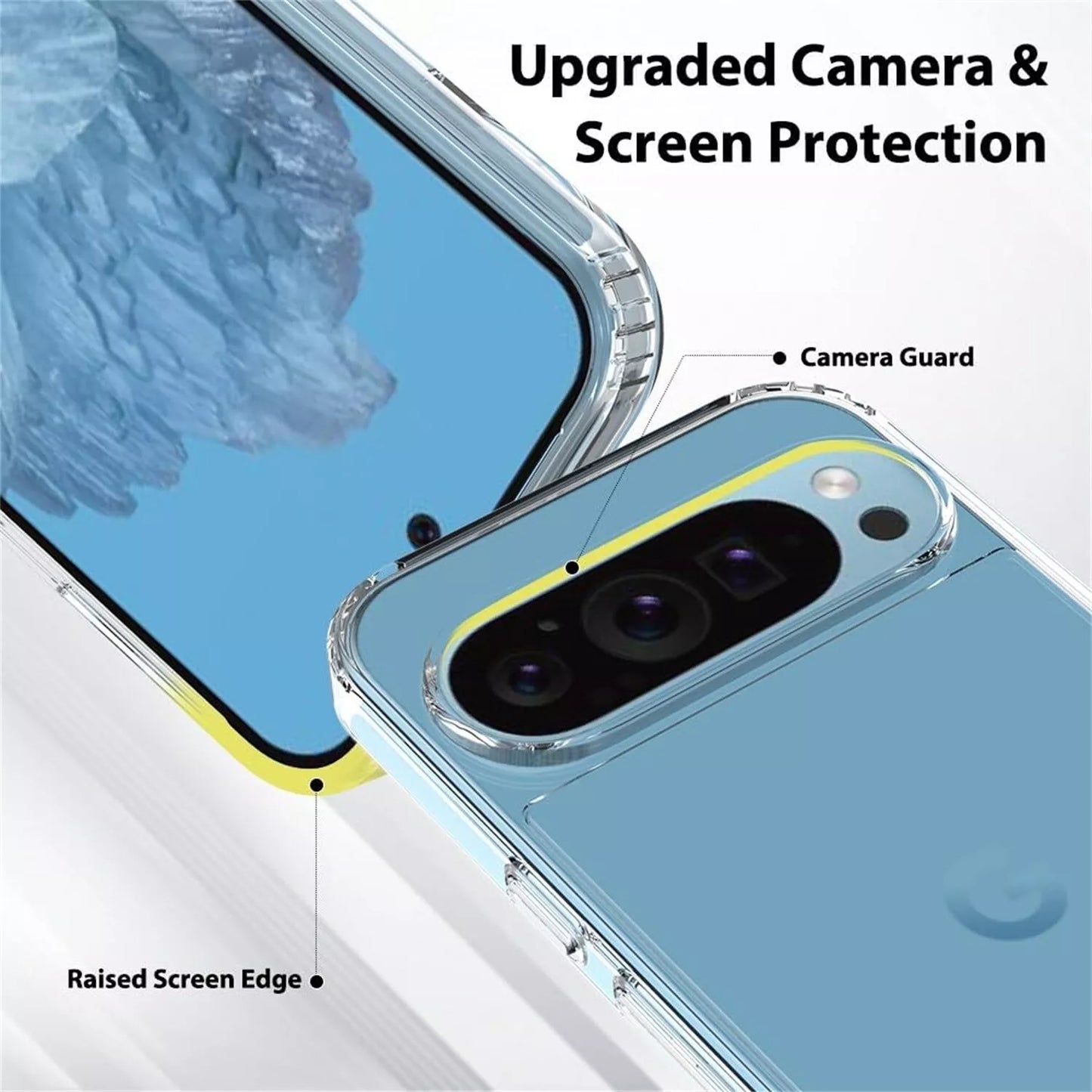 For Google Pixel 8 shockproof case clear protective cover
