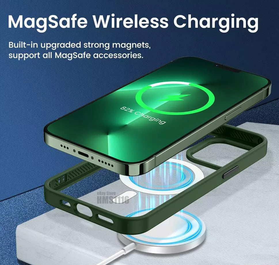 For iPhone 14 Magsafe Case-Deep Green