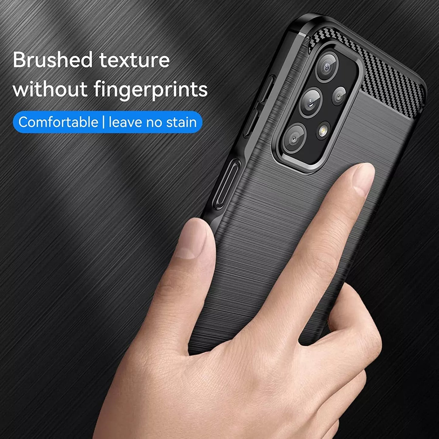For Samsung Galaxy S25 FE Shockproof Carbon Fiber Cover