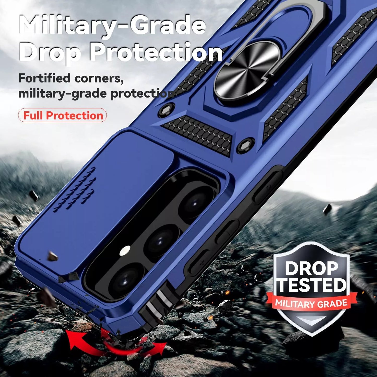 For Samsung Galaxy A05s Shockproof Cover-Blue