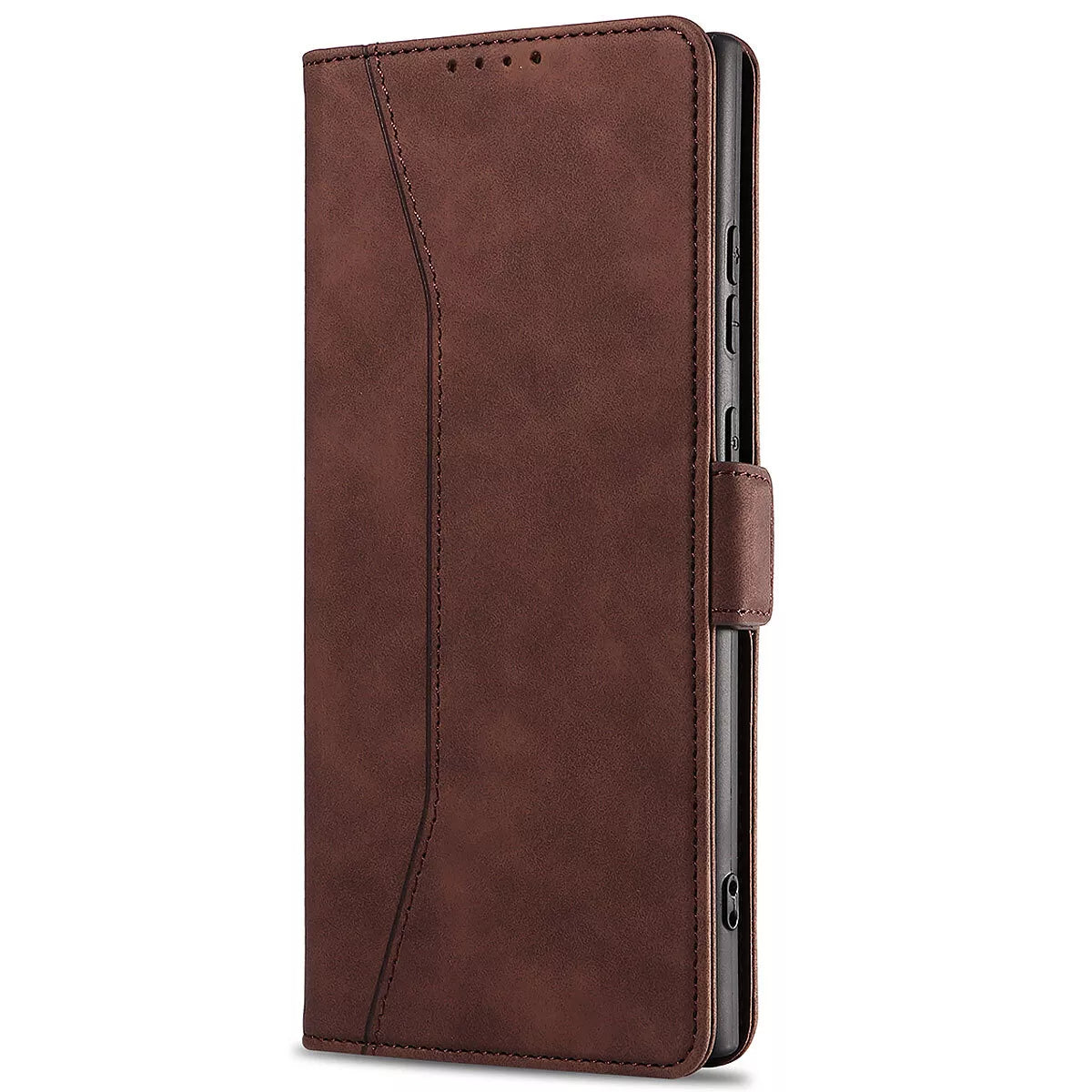 For Samsung Galaxy S24 Ultra Wallet Case Brown Colour Folio Flip Cover