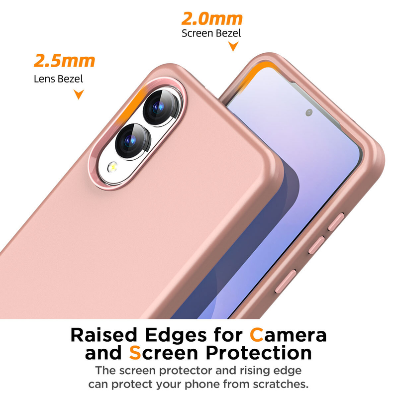 For Samsung Galaxy S25 Edge Shockproof Rose Gold