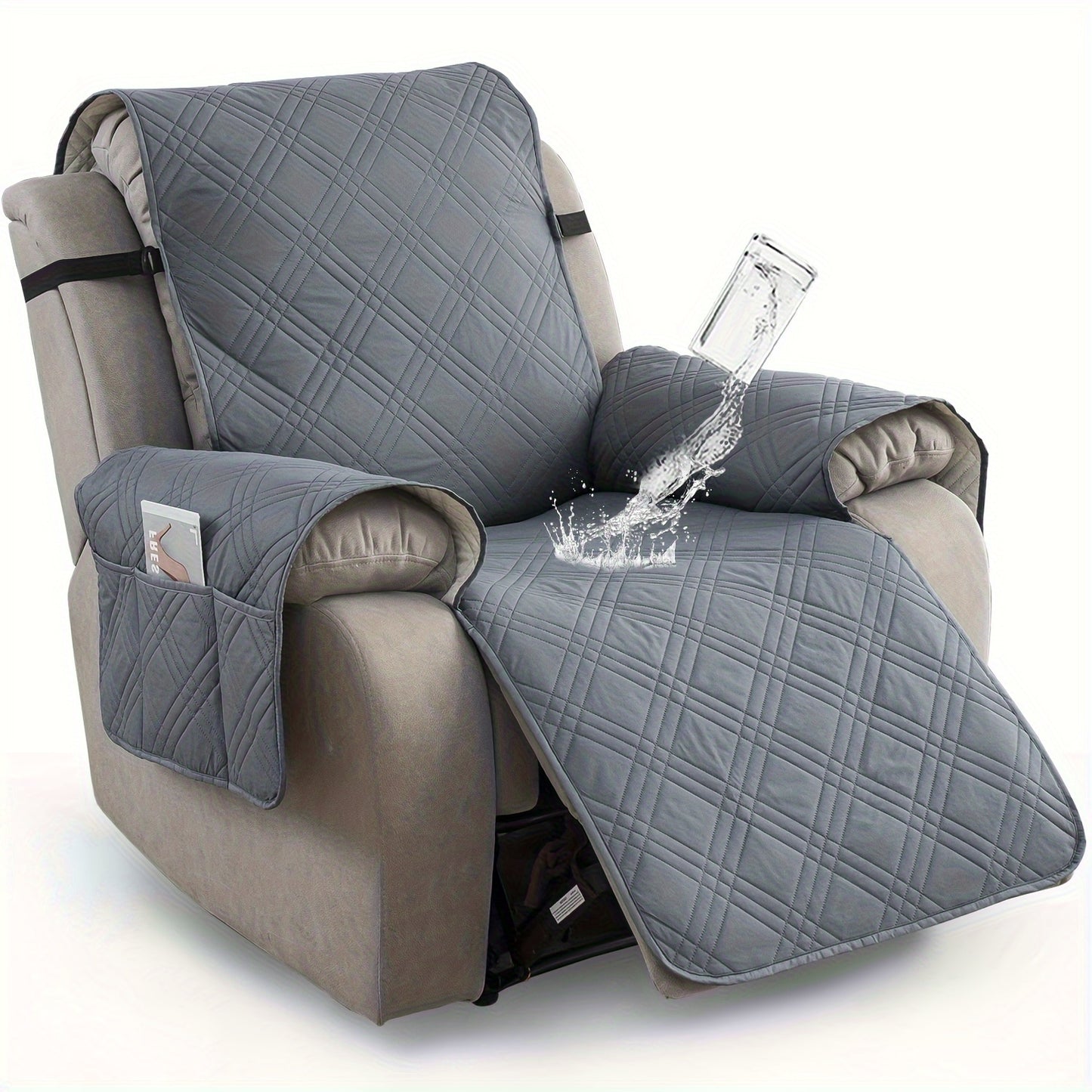 1pc Recliner Chair Cover Pad for 1 Seater Sofa Slipcover