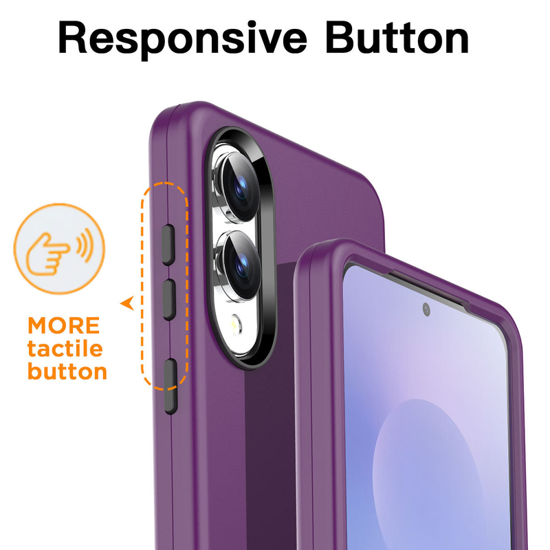 For Samsung Galaxy S25 Edge Shockproof Cover Purple