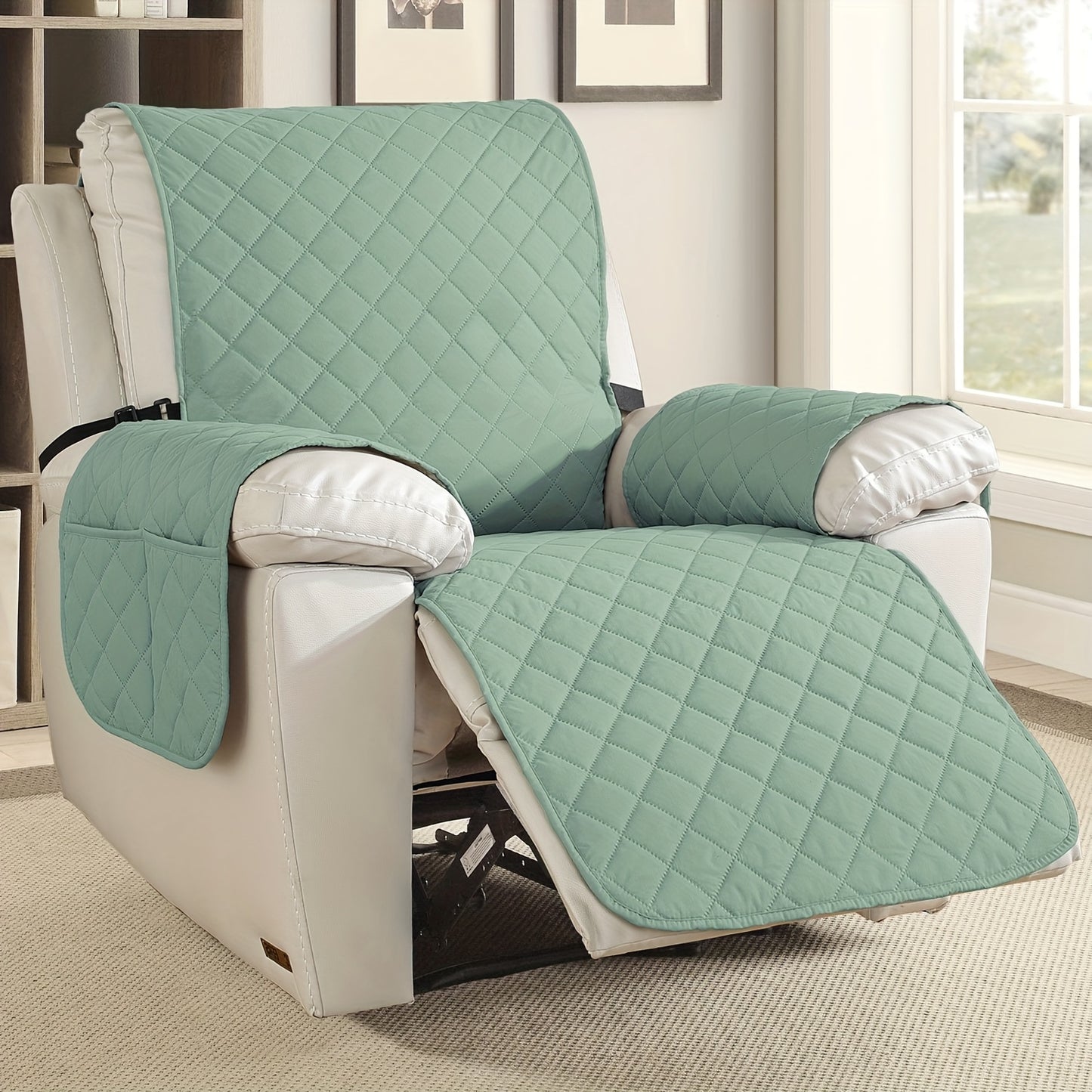 2pcs Waterproof Recliner Chair Non-Slip Cover