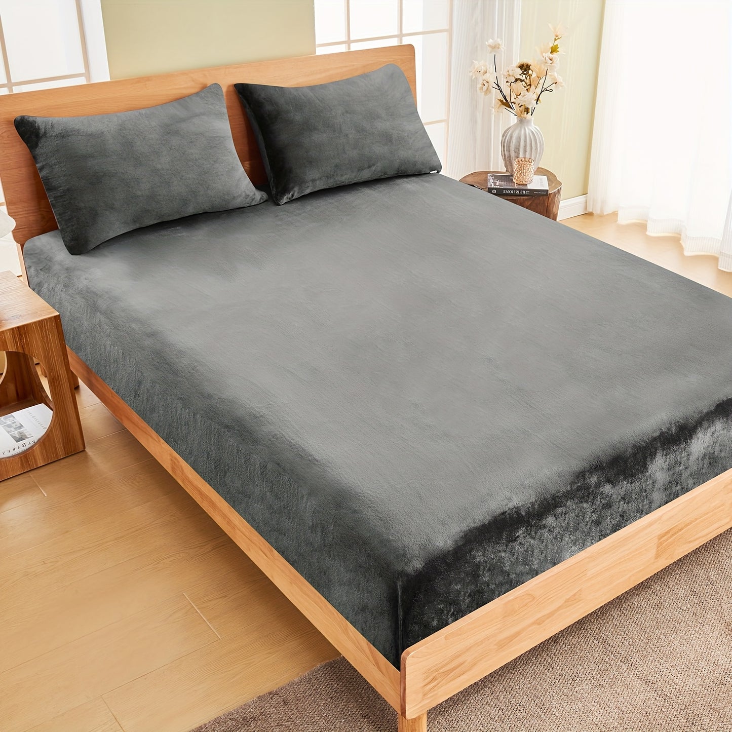 Winter Warm Fitted Sheet and Pillowcases Set - Ultra Soft, Comfy, Luxurious Bed Sheet
