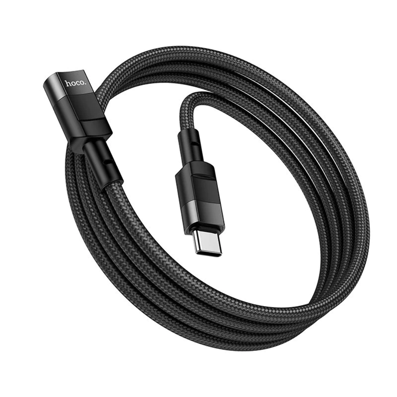 2 Packs USB-C Male to USB-C Female Adapter Plug Converter-1.2m