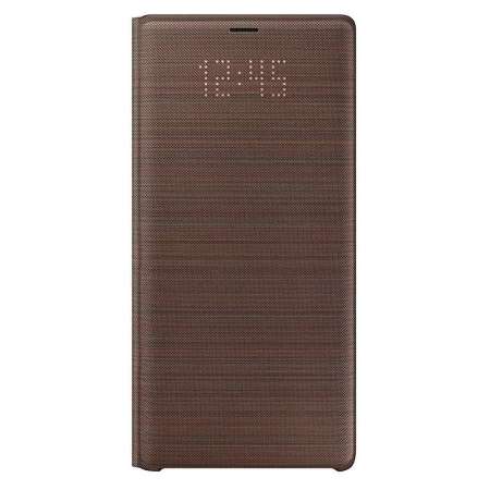 Samsung LED View Standing Cover for Samsung Galaxy Note 9-Brown