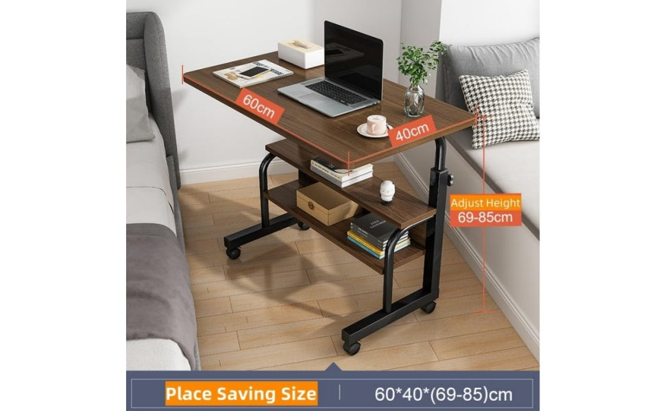 Universal Adjustable Height Mobile Computer Desk
