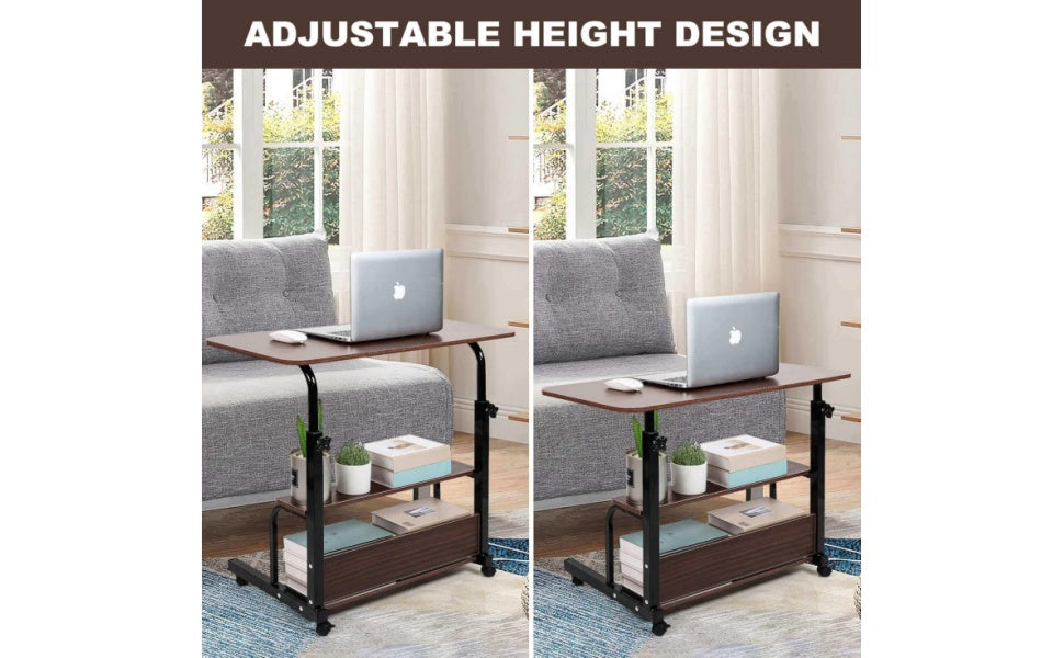 Universal Adjustable Height Mobile Computer Desk