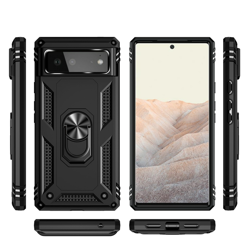 For Google Pixel 6 Shockproof Case-Black