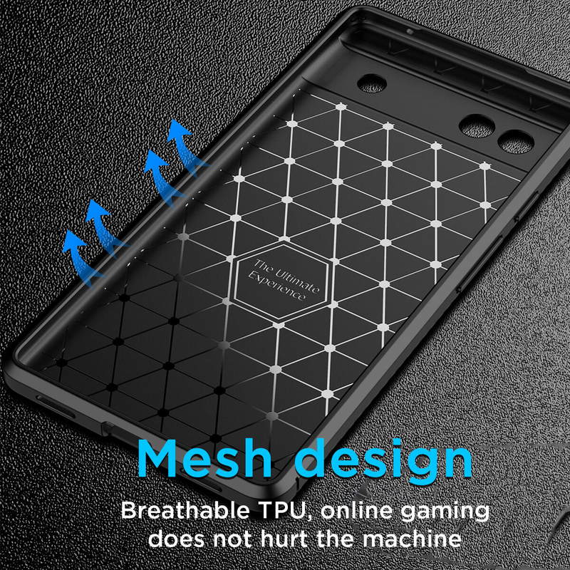 For Google Pixel 8 Pro Case Heavy Duty Shockproof Carbon Fiber Cover