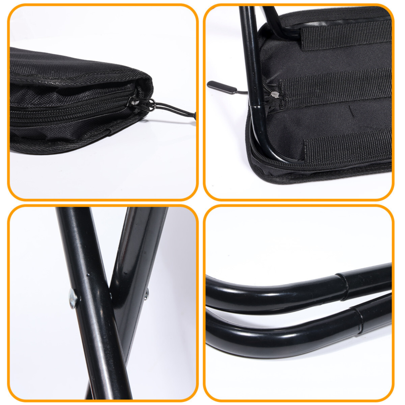 Small Portable Folding Stool Outdoor Camping Stools Fishing Hiking Picnic Chair