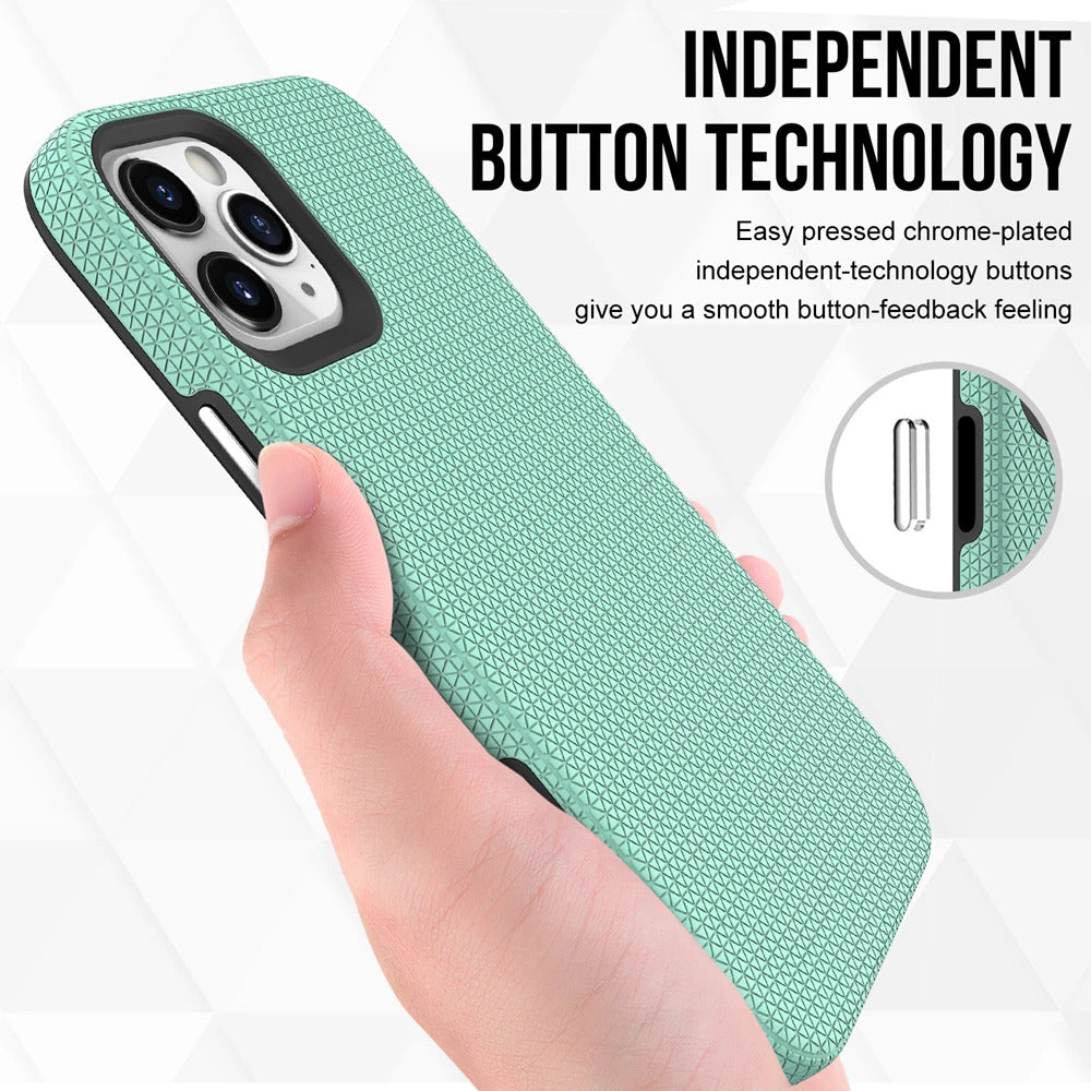 For iPhone 13 Pro Shockproof Case Rugged Mint Case