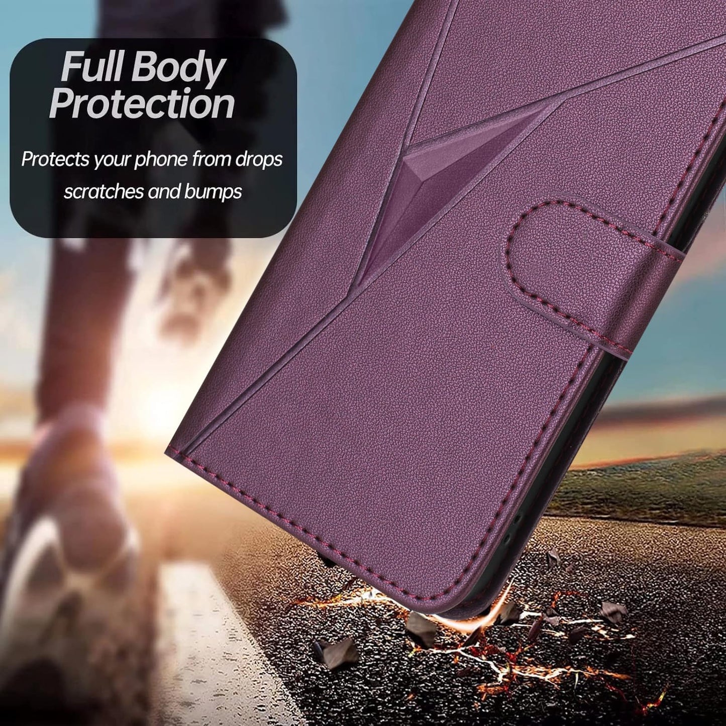 Purple Wallet Case for Samsung Galaxy A16 5G