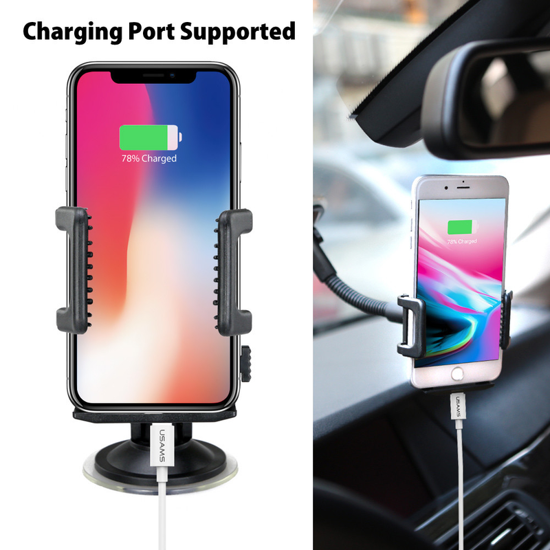 2 in 1 Windshield Mount Stand and Airvent Mount Car Phone Holder
