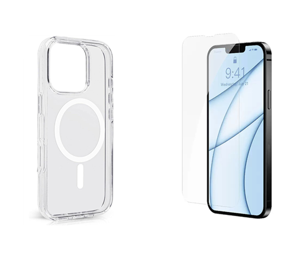 For iPhone 15 Plus Clear Case MagSafe + 1x Screen Protector