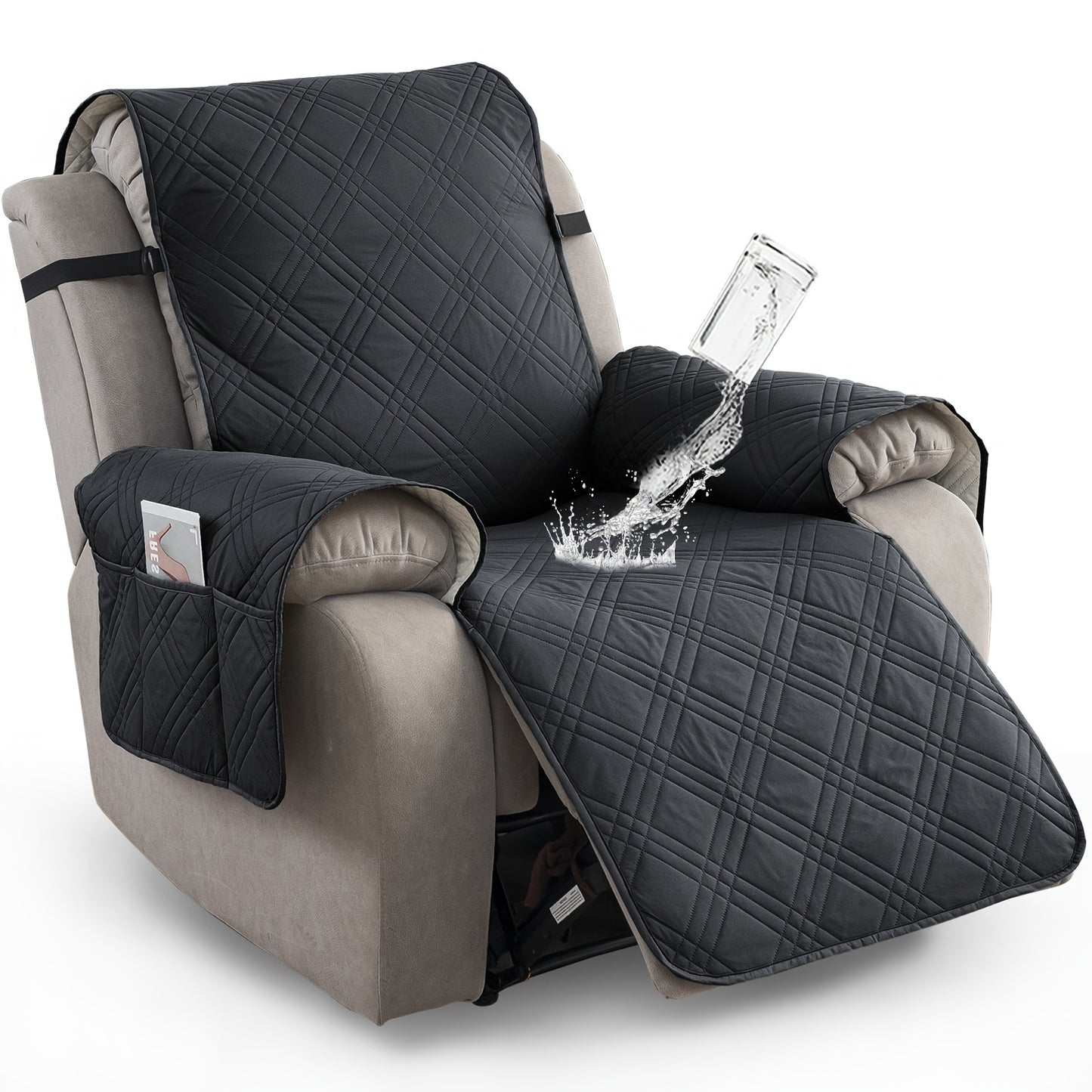 1pc Recliner Chair Cover Pad for 1 Seater Sofa Slipcover
