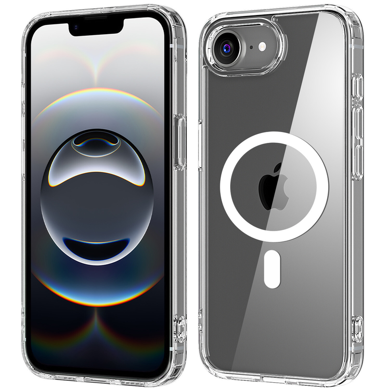 Clear Case for iPhone 16E Shockproof Magnet Cover
