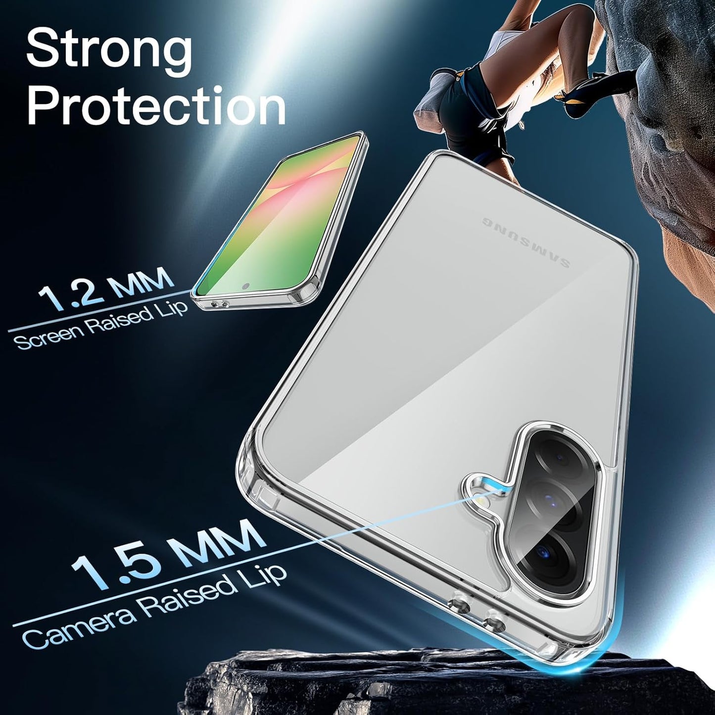 Tough Protective Clear Case for Samsung Galaxy A56