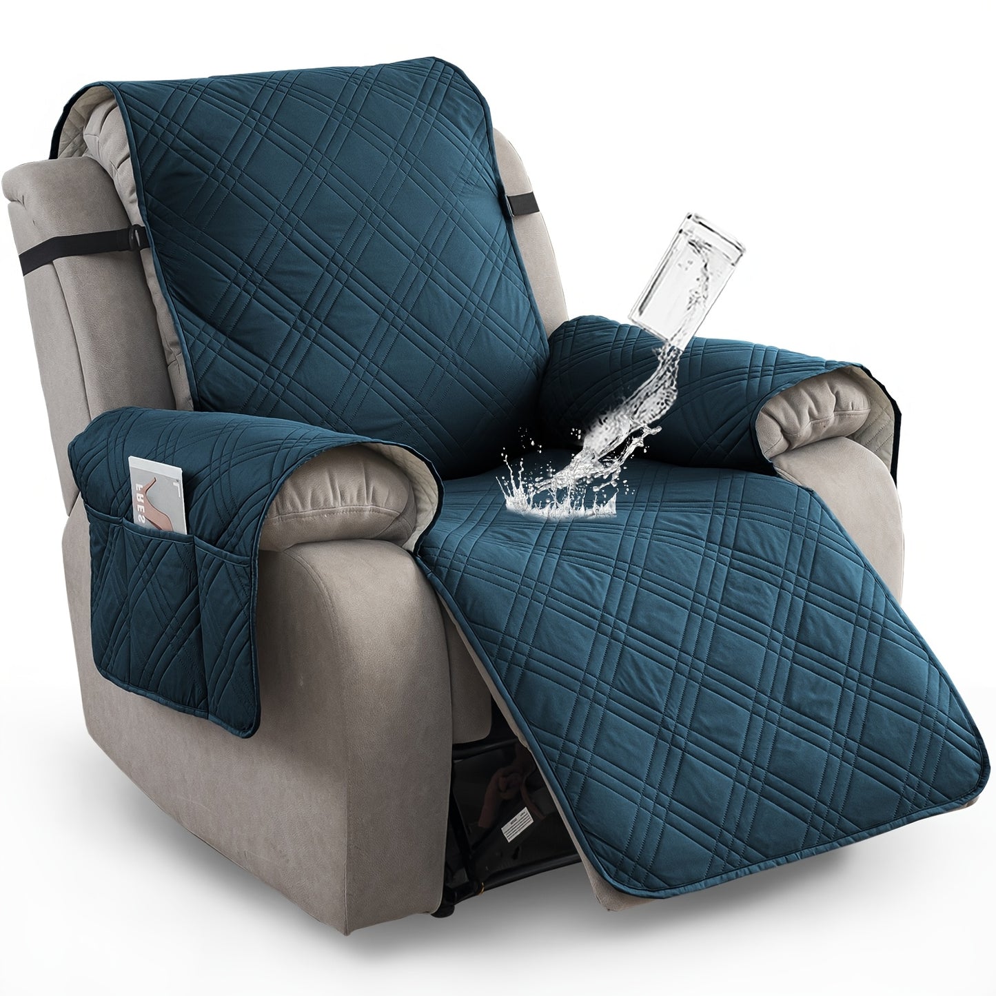 1pc Recliner Chair Cover Pad for 1 Seater Sofa Slipcover