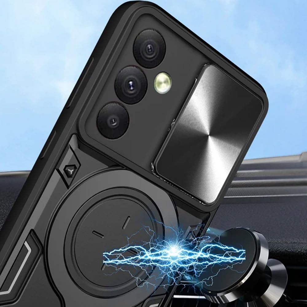 Shockproof case with Camera Slide Window Cover For Samsung Galaxy A35
