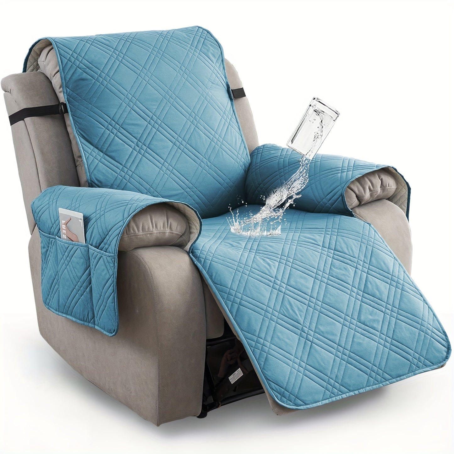 1pc Recliner Chair Cover Pad for 1 Seater Sofa Slipcover