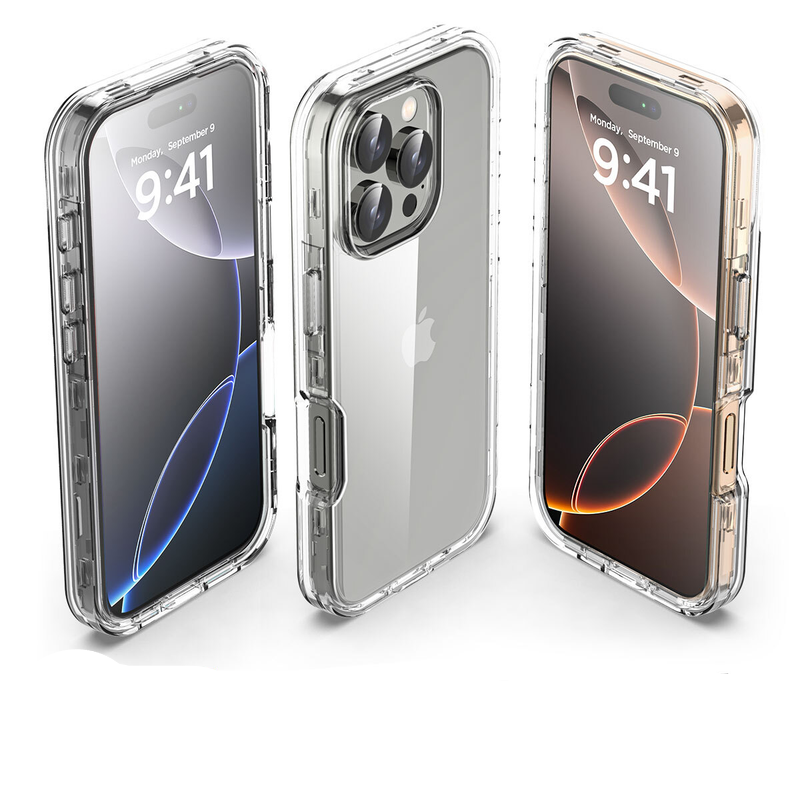 For iPhone 16 Pro Max Case Shockproof Heavy Duty Clear Cover