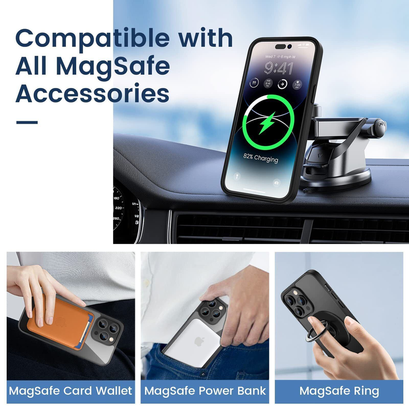 Slim Shockproof Case For iPhone 14 Pro Max-Black