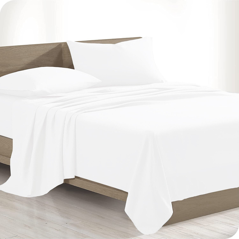Sheet Set Bed Flat Fitted Single/Double/Queen/King