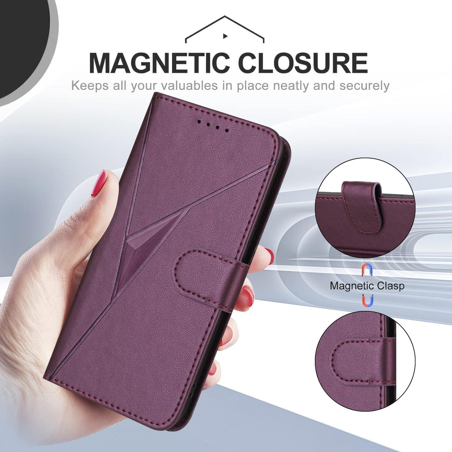 Purple Wallet Case for Samsung Galaxy A16 5G