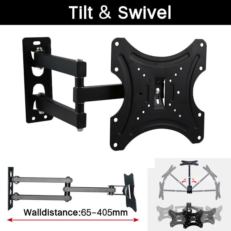 Universal TV Wall Bracket TV Stand tv Mount Full Motion Swivel Tilt LCD LED 32-80 Inch