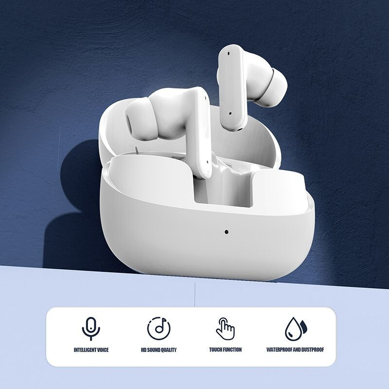 Universal Bluetooth Wireless Earphones ANC Earphones-White