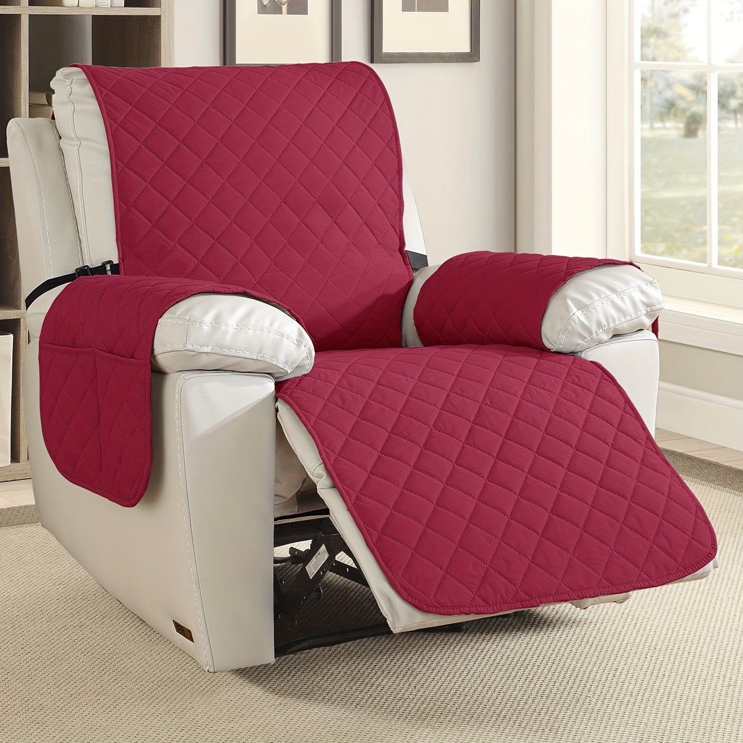2pcs Waterproof Recliner Chair Non-Slip Cover