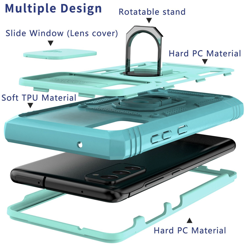 For Samsung Galaxy S23 FE Shockproof Case-Green