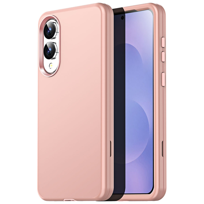 For Samsung Galaxy S25 Edge Shockproof Heavy Duty Case -Rose Gold