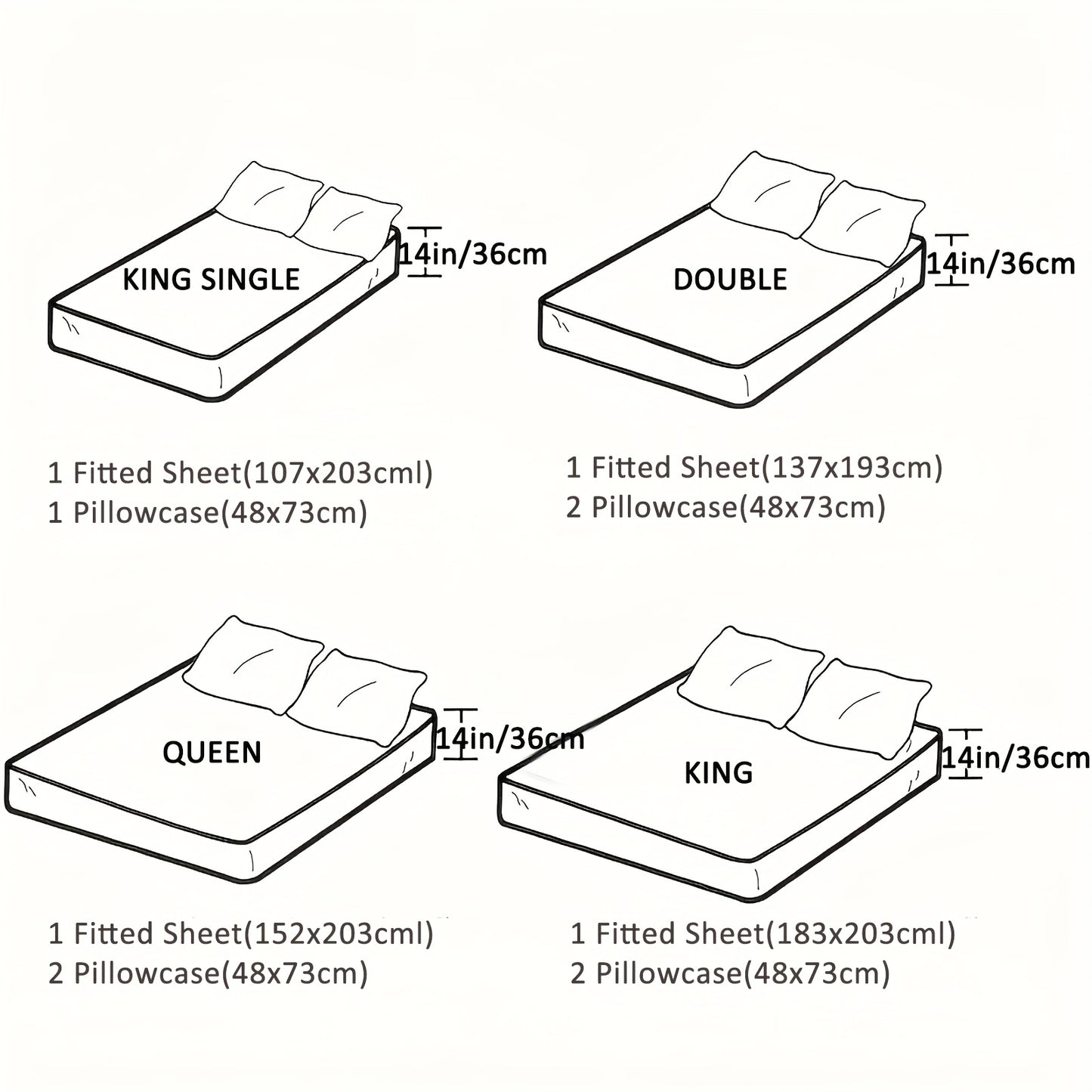 Fitted Bed Sheet Set Ultra Soft - Bed Sheet And Pillowcase