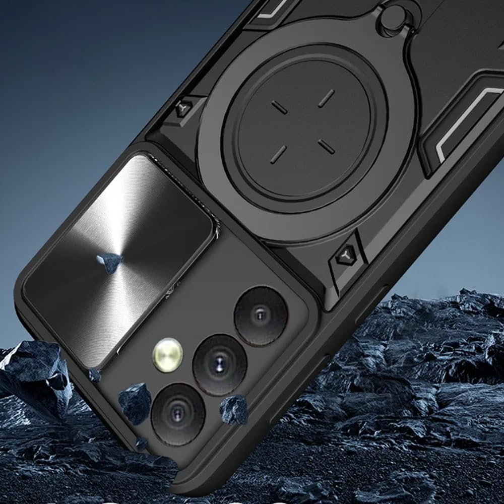 Shockproof case with Camera Slide Window Cover For Samsung Galaxy A35